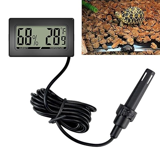 Practical Digital Hygrometer Thermometer for Vivariums and Incubators with Accurate Measurements and Humidity for Eggs and Humidity Control