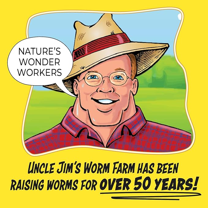 Uncle Jim's Worm Farm 1000 Count Mealworms for Reptiles and Chickens | Mealworms for Feeding Lizard, Gecko, Bearded Dragons, Chickens, Birds, and More | Suitable for Fishing Bait