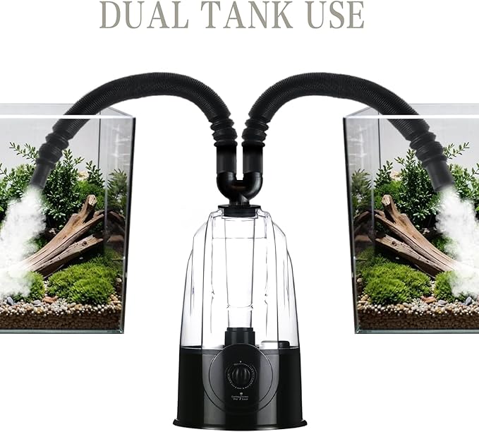 Extension Tube/Hose for COOSPIDER 380B and 500B Reptile Fogger, Accessories of Reptile Humidifier with Hose, Suction Cup, 2 in 1 Joint, Reptile Mister Parts for Reptiles Amphibians and Terrarium