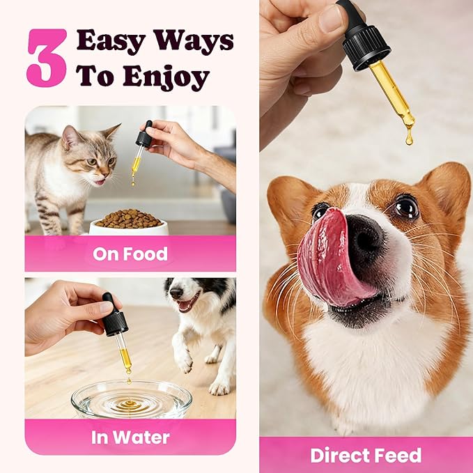 Premium Collagen for Dogs & Cats ?€? 5 Types of Grass-Fed Collagen (I, II, III, V & X), Fast Allergy & Itch Relief Dog Col??geno with MSM, Biotin & Hyaluronic Acid ?€? Supports Healthy Skin & Joints ?€?120ml