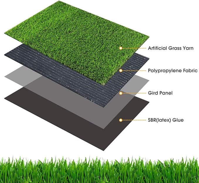 Artificial Grass, 26”x51'' Dog Pee Pads, Professional Dog Potty Training Rug, Grass Mat with Drainage Holes, Pet Turf Indoor Outdoor Flooring Fake Grass Doormat-Easy to Clean (26"x51")
