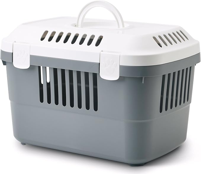 Savic Pet Carrier, 48.5 x 33 x 31.5 cm, White/Cold Grey
