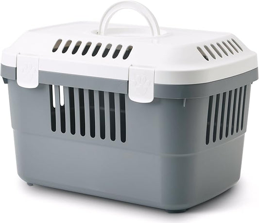 Savic Pet Carrier, 48.5 x 33 x 31.5 cm, White/Cold Grey