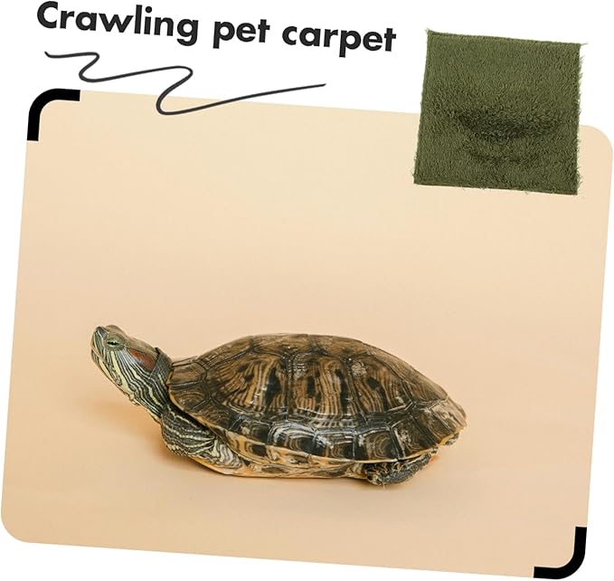 Kisangel Reptile Carpet Terrarium Mat for Lizard Snake Turtle Soft Substrate Bedding Xin Liner for Reptile Cage Accessories Easy to Clean Safe for Pets