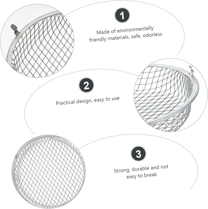 Housoutil Grille Chicken Heater Reptile Heat Lamp Reptile Heater Guard Dome Light Bulb Lampshade Protector Lampshade Shell s White Container Stainless Steel Crawl