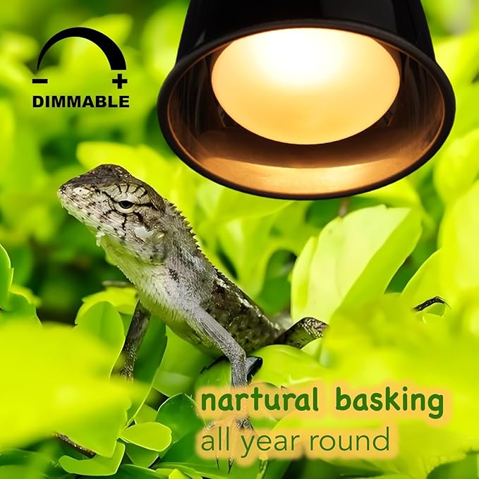 150W Reptile Basking Heat Bulb, 2-Pack UVA Daylight Heat Lamp Bulbs for Bearded Dragons, Turtles, Snakes, Lizards & Amphibians - Provides Infrared Heat Output & Sunlight Simulation Heating Light
