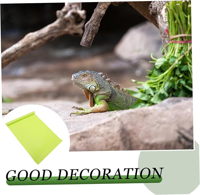 Toyvian 2pcs Reptile Carpet Mat Washable Terrarium Bedding for Snakes Turtles Lizards More Reptile Floor Liner for Tanks