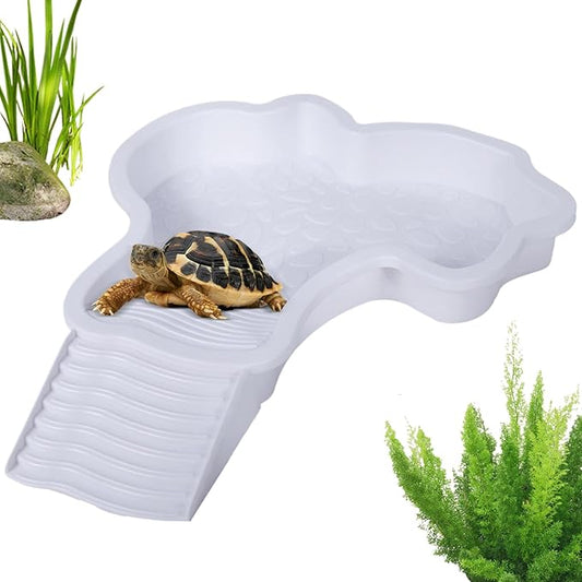 Turtle Bathing – Aquarium Turtle, Climbing Pet, Amphibian Basin | Shower Basin Turtles Bathing for Small Reptiles, Pet Care, Swimming, and Relaxation at Home or Garden