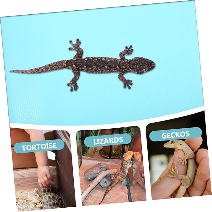 200m Reptile Substrate Pad Reptile Terrarium Carpet Safe for Bearded Dragon Snake Lizard Tortoise Gecko Tank Bedding