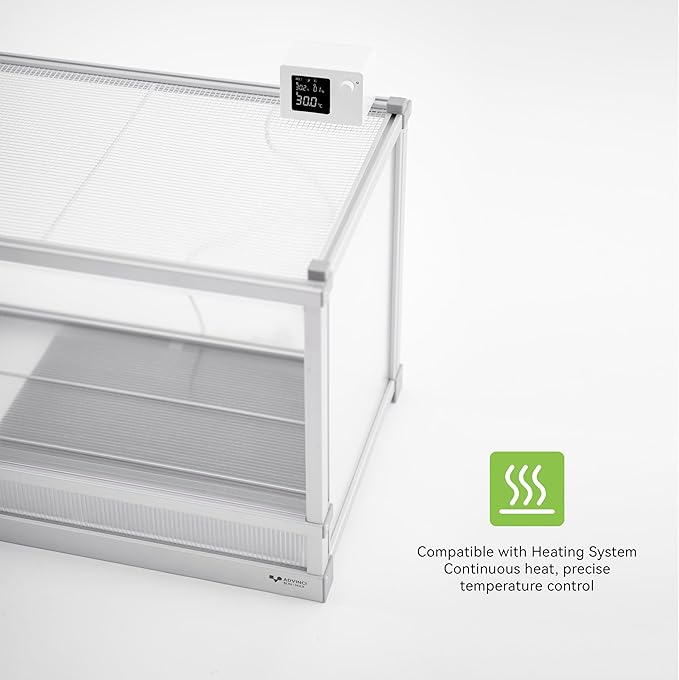 88 Gallon Reptile Tank, Reptile Enclosure for Easy Maintenance, Top Screen Ventilation & Glass Sliding Door 48x24x18''