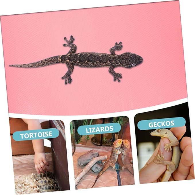 Totority Reptile Carpet Terrarium Substrate Mat EVA Soft Leopard Gecko Tank Accessories Foldable Lightweight Bedding Liner for Lizards Tortoise Snake Pets