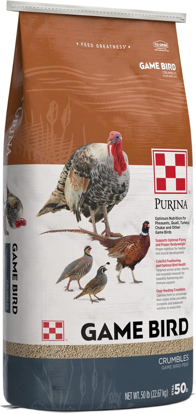 Purina | Game Bird Layer Feed | Crumbles (50 LB) Bag