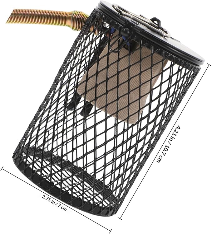 Reptile Heat Lamp Guard and Heating Lamp Shade US Plug Anti-scalding Net for Turtle Lizard Parrot Cage for Terrarium Heating and Basking