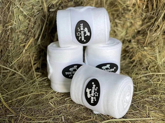 TGW RIDING Horse Polo Leg Wraps, Horse Leg Wraps, Horse Fleece Bandages,4-Pack
