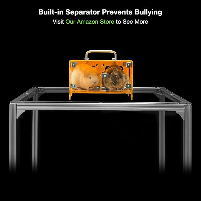 GuineaLoft™ Guinea Pig Cheese House (Double) V2 - The Ultimate Guinea Pig Hideout by Seasoned Owners Who Tried Everything Out There - Exclusive by Guinea Loft
