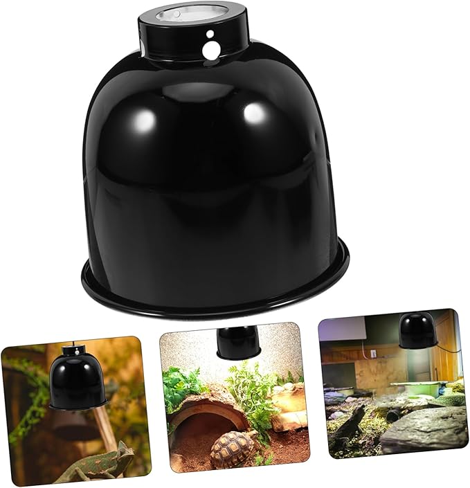 Reptile Heat Lamp Protector Dome Fixture for Turtle Tank Accessories Efficient Heat Distribution for Reptiles Easy Installation Compatible