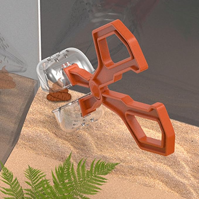 Creature Captures Tongs for Reptiles Care Feeder Pliers Clear Ergonomic Tool Gentle Feeding Easy Terrariums Tongs
