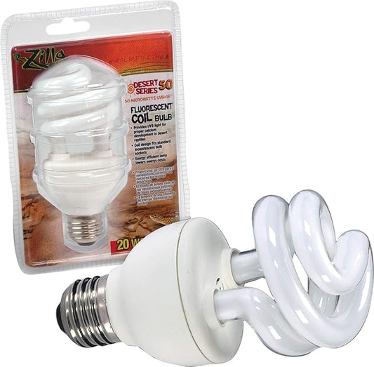 Zilla Desert Series 50 Uvb Fluorescent Coil Bulb