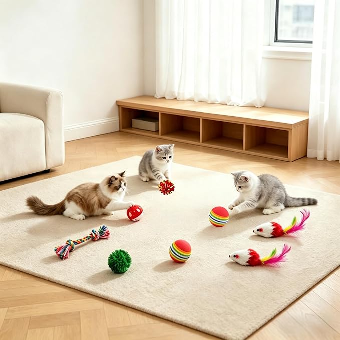 46 PCS Cat Toys for Indoor Cats, Kitten Toys with Mint Catnip for Kittens - Image 7