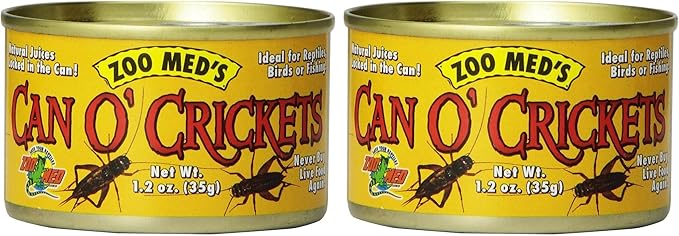 Zoo Med Laboratories SZMZM41 Can O Crickets Pet Food, 1.2-Ounce (Pack of 2)