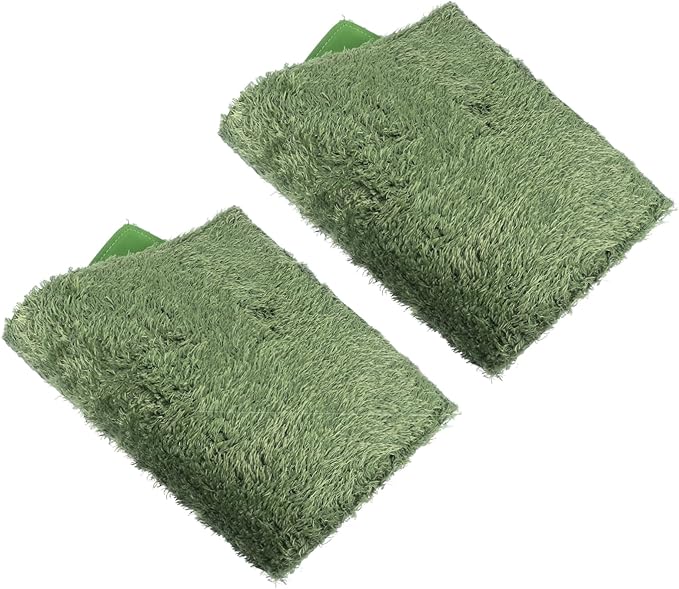 GANAZONO 2pcs Moss Mat Reptile Carpet for Gecko Tank Accessories Moss for Terrarium Reptile Substrate Hide