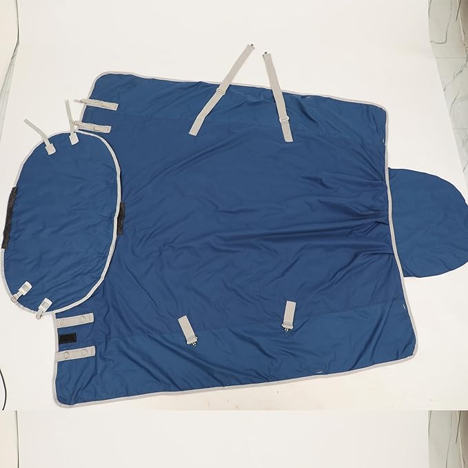 1200D Water-Resistant Winter Horse Trunout Blankets,Medium Weight Poly Sheets (US 78 inch/EU 145 cm)