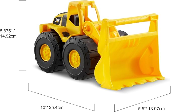 CAT Construction Toys, 2 Pack 10" Construction Fleet Toy Trucks with Articulated Parts, Fun and Durable for Indoor/Outdoor Use, Ages 2+ - Image 5