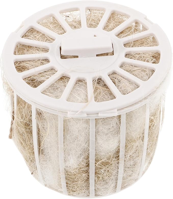 Abaodam Bird Nesting Material with Basket Natural Cotton and Jute Bedding for Small Birds Canaries Parakeets Breathable Comfortable Nest Supplies for Outdoor and Indoor Use