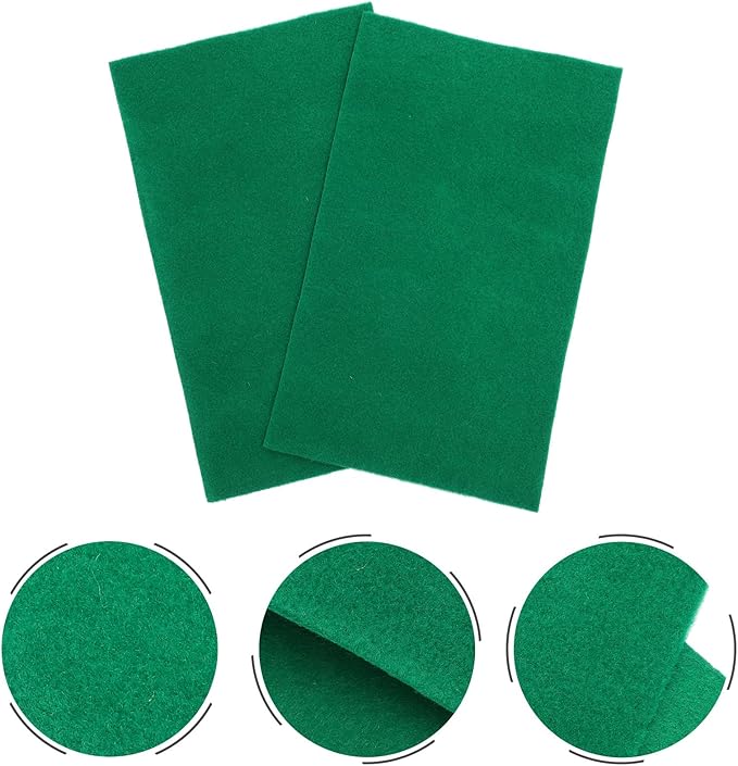Wear-Resistant Reptile Mat and Tortoise Bedding, 2pcs 50x30cm Green Absorbent Carpet for Snake, Lizard, Gecko, and Amphibian Terrarium Use