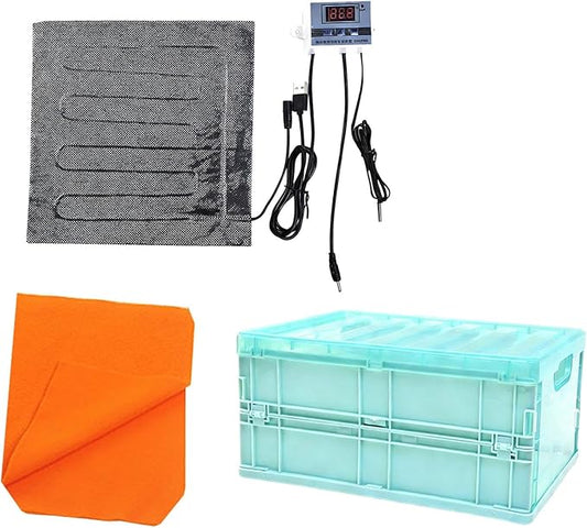 Bird Brooder Box Chicken Coop Parrot Brooder Box for Small Animals Parrots Hamsters, Box Heat Pad Blanket