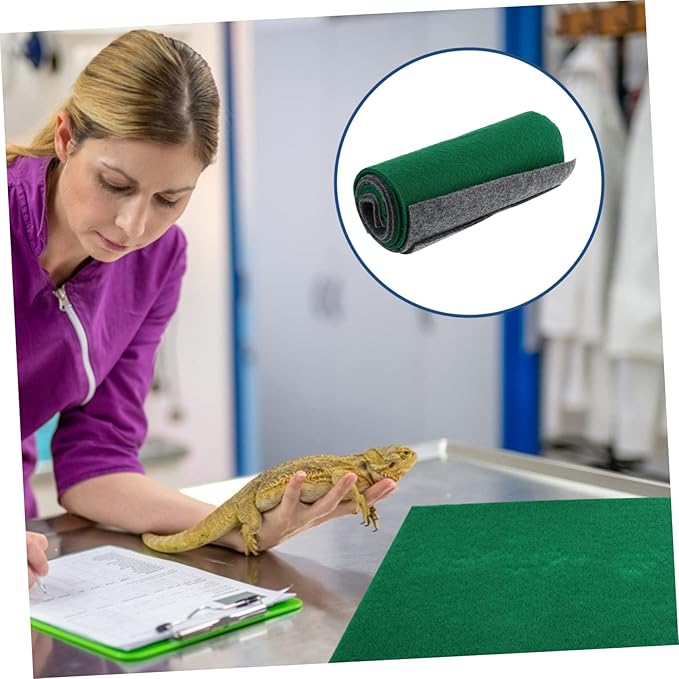 BESPORTBLE Reptile Carpet 4pcs Substrate for Reptile Tank Lizard Snake Turtle Gecko Bedding Mats