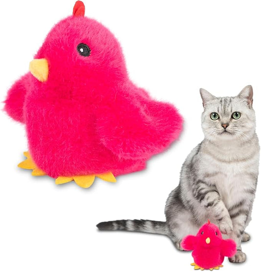 Best Pet Supplies Catify Interactive Flapping Cat Toy - Chick, Fuchsia by BestPetSuppliesLLC
