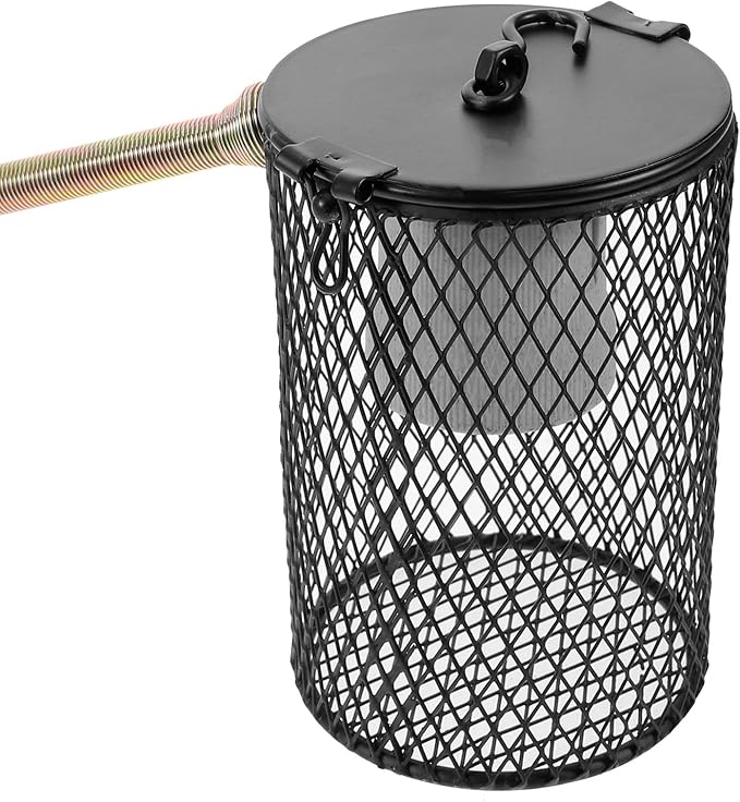 DOITOOL Reptile Heat Lamp Guard: Lamp Covers for Reptile Habitat - Metal Anti Scald Lampshade Shell - Terrarium Cage Light Guard Protector