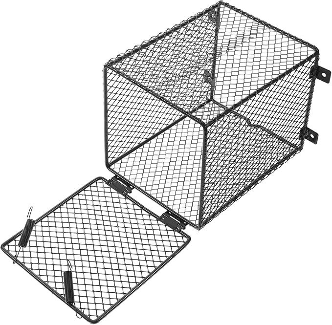COLLBATH Reptile Lamp Mesh Cover for Terrarium High-Temperature Scald Lampshade for Lizard Turtle and Bird Cages Easy to Install Protective Design for Safe Heating