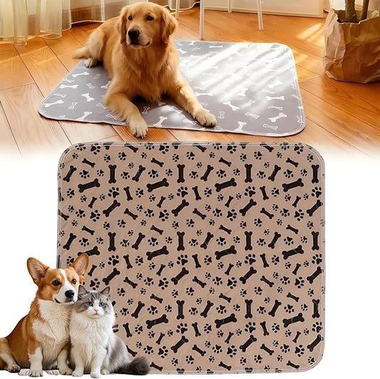 Puppy Pads with pheromones, Elite Pads for Cats, Washable Puppy Pads for Dogs and Cats, Leak-Proof & Anti-Slip Pet Training Pad for Home & Travel(Brown-A, M: 23.6" × 15.7")
