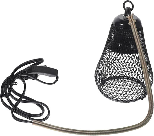 Kisangel Accessories Reptile Tank Heater Lampshade -Scale Mesh Cover Easy to Install Us Plug
