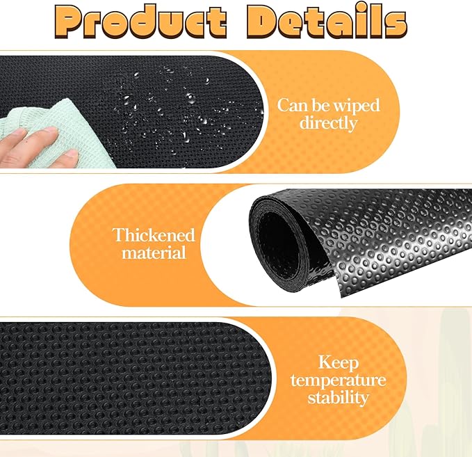 Bearded Dragon Tank Accessories, Reptile Substrate Mat Terrarium Carpet for 4x2x2 Bearded Dragon Enclosure for 120 Gallon Reptile Tank