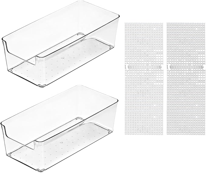 2 Pack Large Transparent Hermit Crab Tank with Climbing Ramp, Aquarium Tank Cage Salt Water Pool Accessories, Habitat for Small to Large Hermit Crab