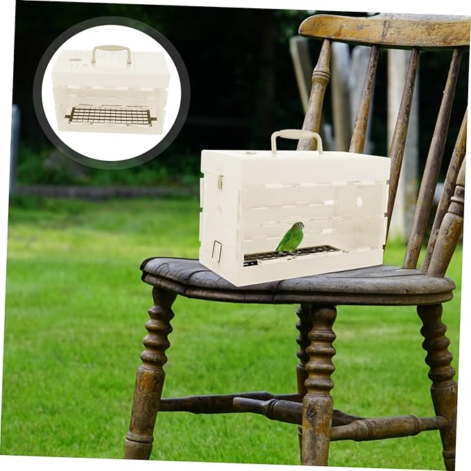 VICASKY Portable Bird Carrier Cage for Travel Lightweight Design for Parakeets Small Birds for Sightseeing Camping Hiking Comfortable Secure Transport