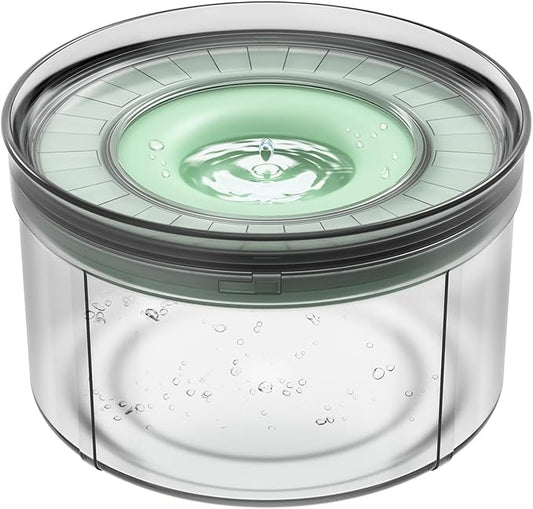 Techphardo 1Gallon No Spill Dog Water Bowl-3.8L Large Capacity, BPA-Free, Anti-Splash & Anti-Digging Design with Non-Slip Base, for Messy Drinkers