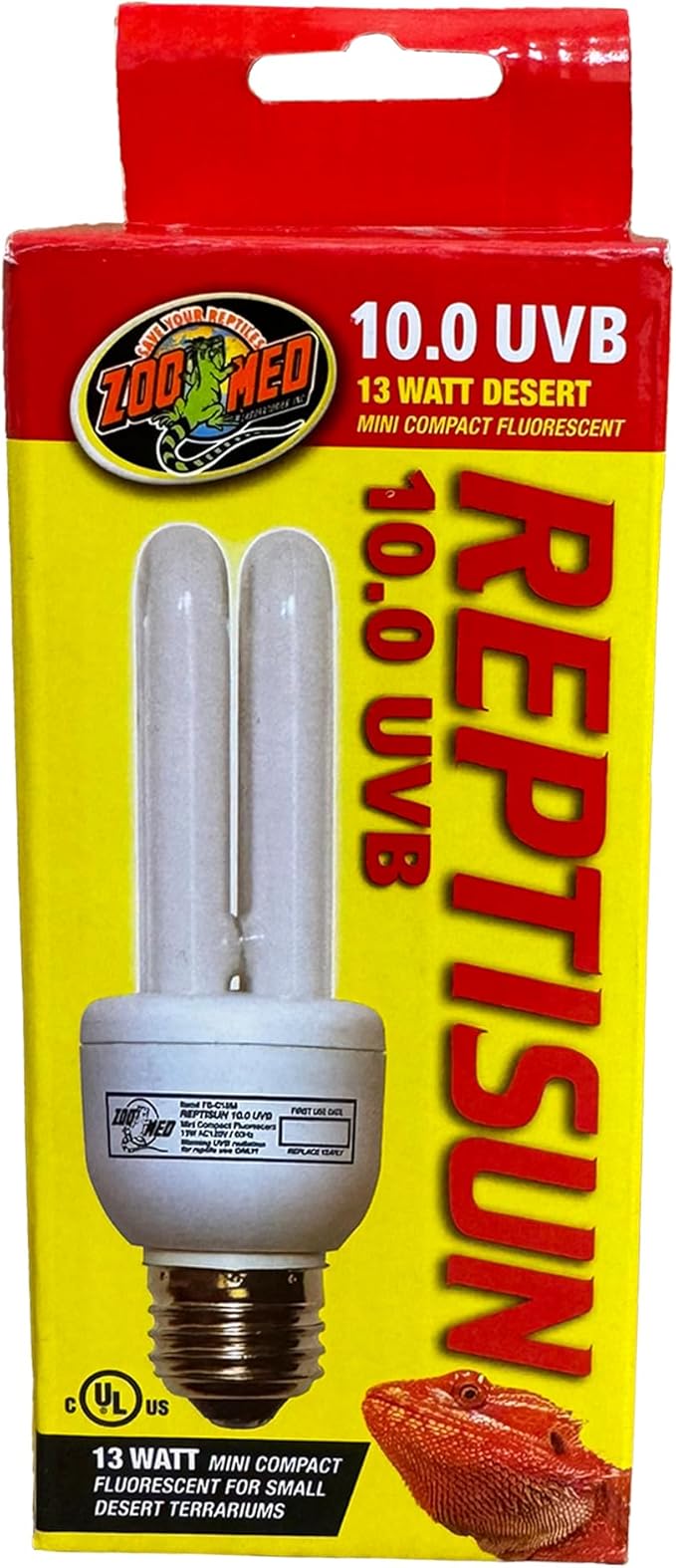 Zoo Med ReptiSun 10.0 UVB Mini Compact Fluorescent 13 Watt (4 Pack)