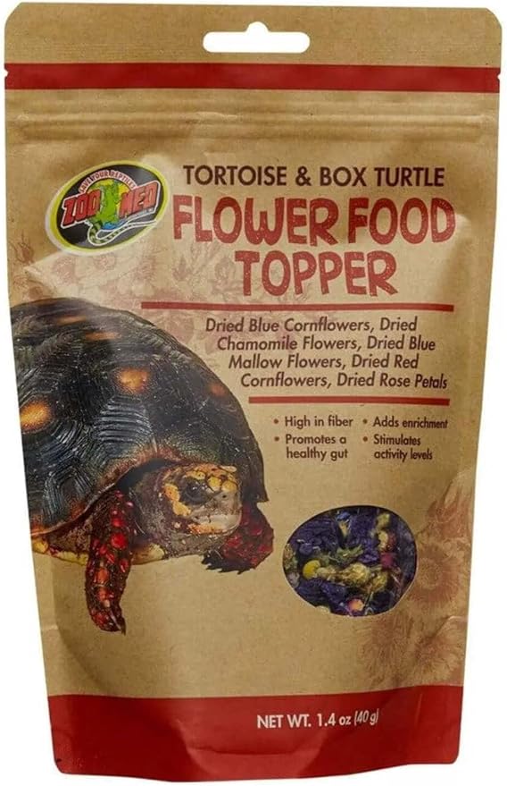 Zoo Med Tortoise & Box Turtle Flower Food Topper 1.4 oz - Pack of 1