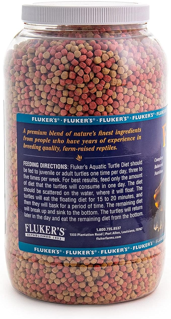 Fluker's Aquatic Turtle Diet, Food Pellets for Turtles, 3.5 lbs.