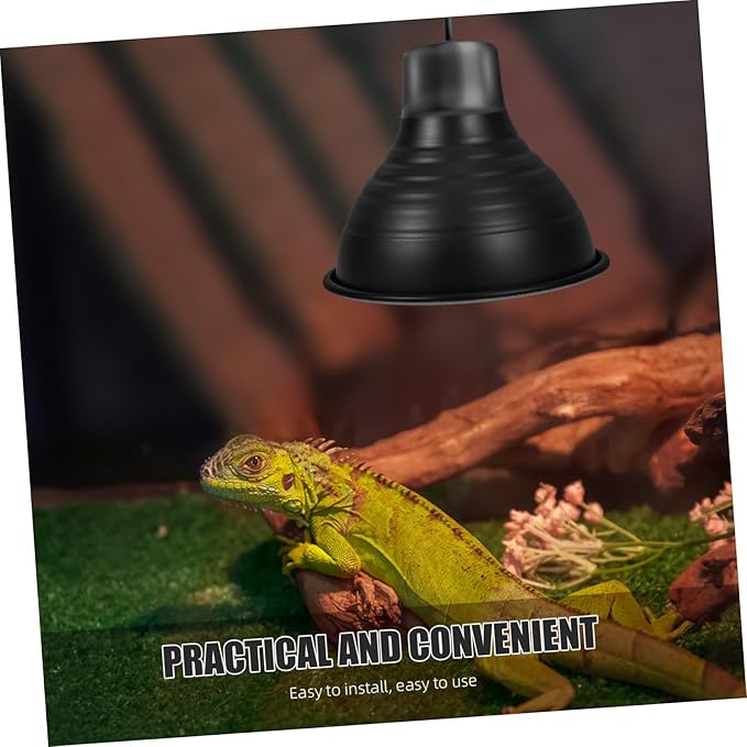 Alipis Reptile Habitat Lighting Shade Heat Lamp Fixture Protector Material Utilization