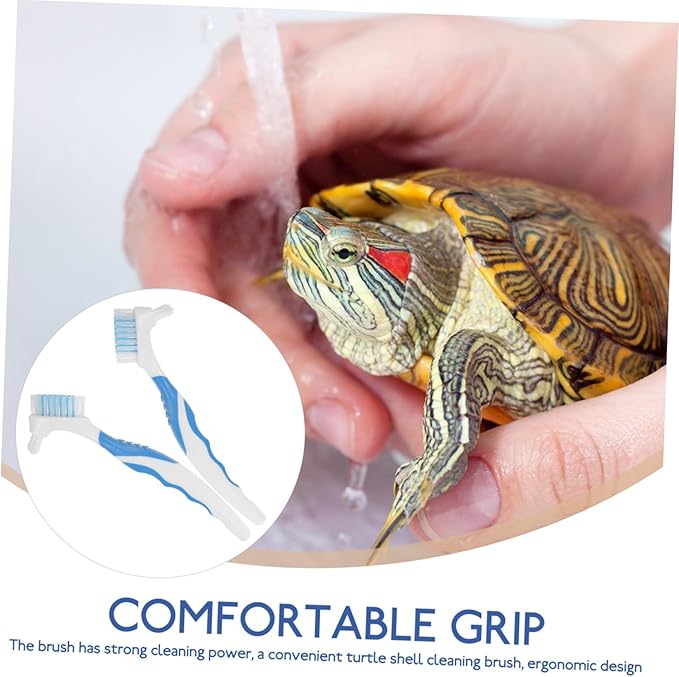HANABASS 2pcs Portable Turtle Shell Cleaning Brush Multi-Functional Dirt Remover Double-Head for Effective Household Use