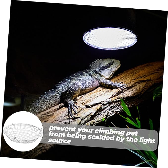 Reptile Heat Lamp Cover Scald Lampshade for Reptile Box Design Easy Installation for Your Pets