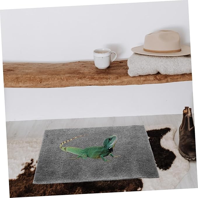 2Pcs Wear-Resistant Reptile Mat Absorbent Breathable Carpet for Turtles Frogs Lizards Tortoise Bedding Easy-Cut Washable Terrarium Substrate