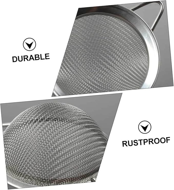 Toddmomy 2pcs Professional Reptiles Residue Excrement Shovel Metal Mesh Lizard Dung Sieve Tool