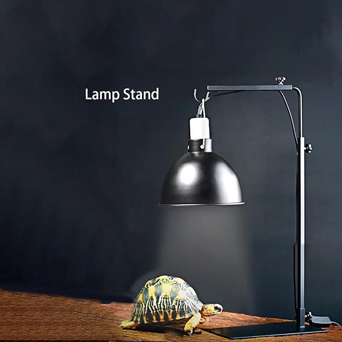 Reptile Light Fixture Holder - Reptile Heat Lamp Stand, Heat Lamp Holder | Desk Light Stand for Use with Reptiles Illumination Device Fixtures and Terrariums, Reptiles, Amphibians, Small Animals