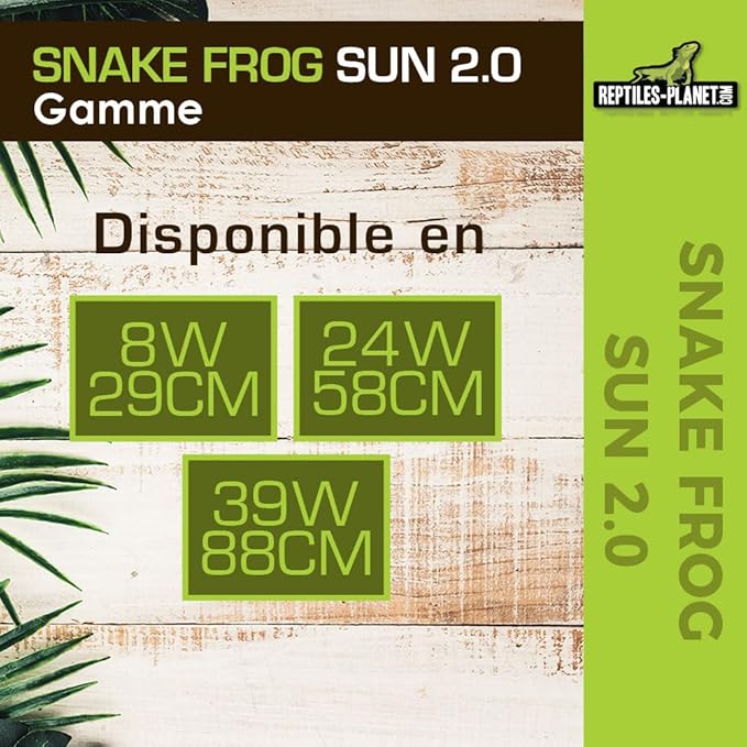 Reptiles Planet - Snake Frog Sun 2.0 - T5 Fluorescent Tube for Snakes and Amphibians - 24 W / 58 cm